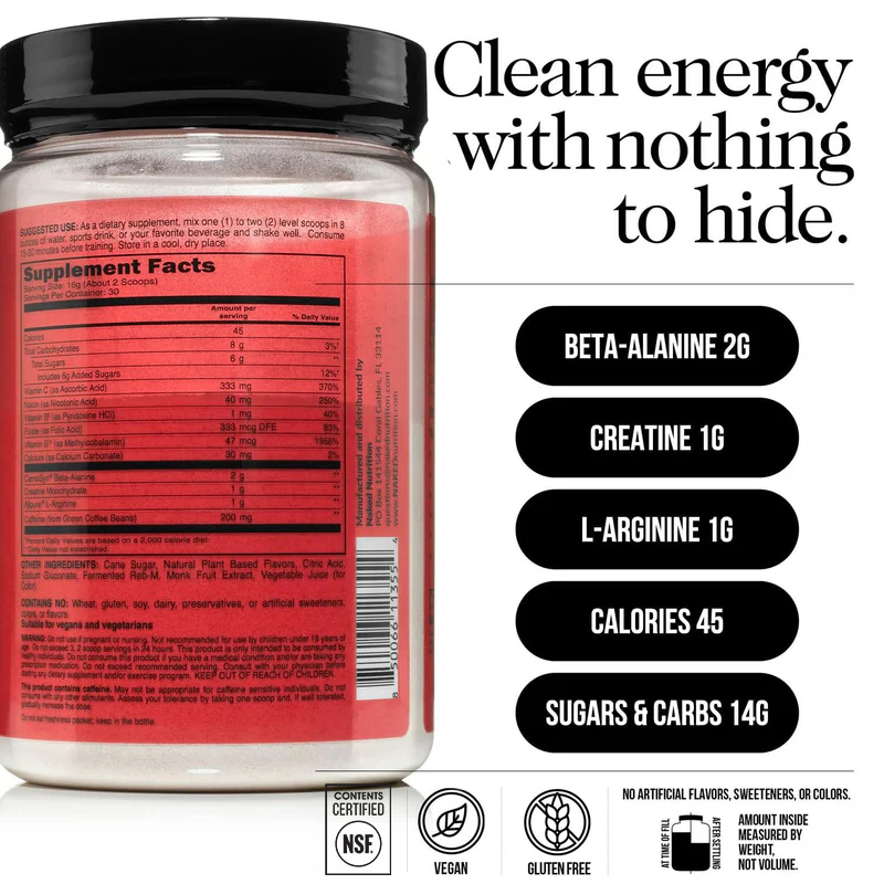Cherry Lime Pre Workout Supplement - Cherry Lime | Clean Fuel Before Workouts