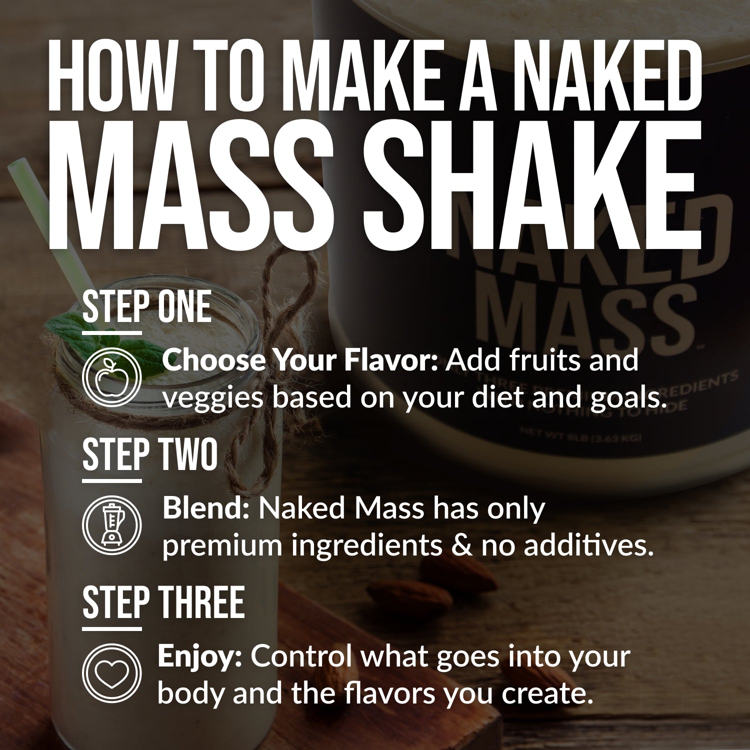 Chocolate Peanut Butter Mass Gainer Protein Supplement - Chocolate PB | Simple Strength And Size Support