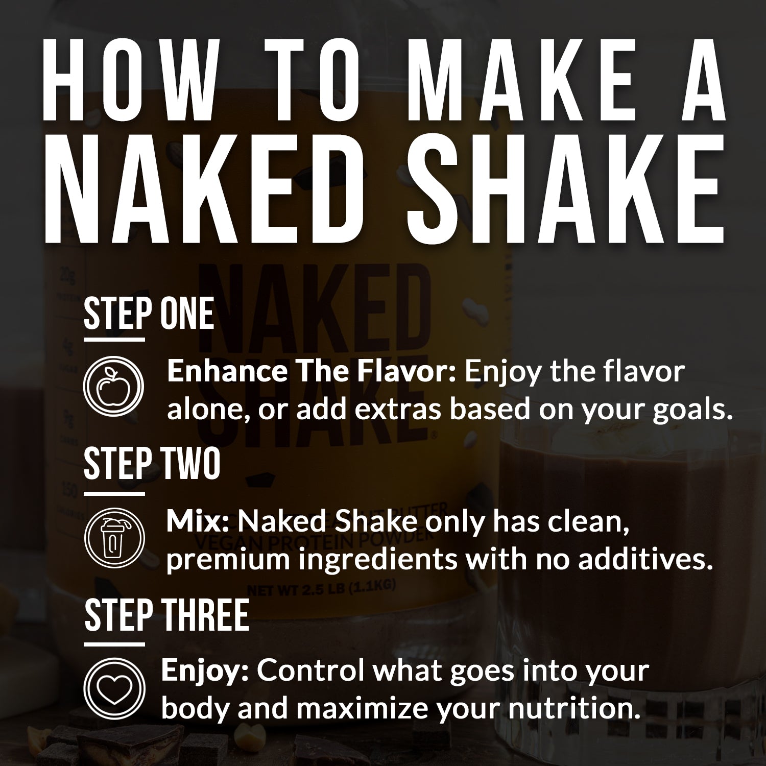 Chocolate PB Protein Shake - Chocolate Peanut Butter | Everyday Fitness Nutrition