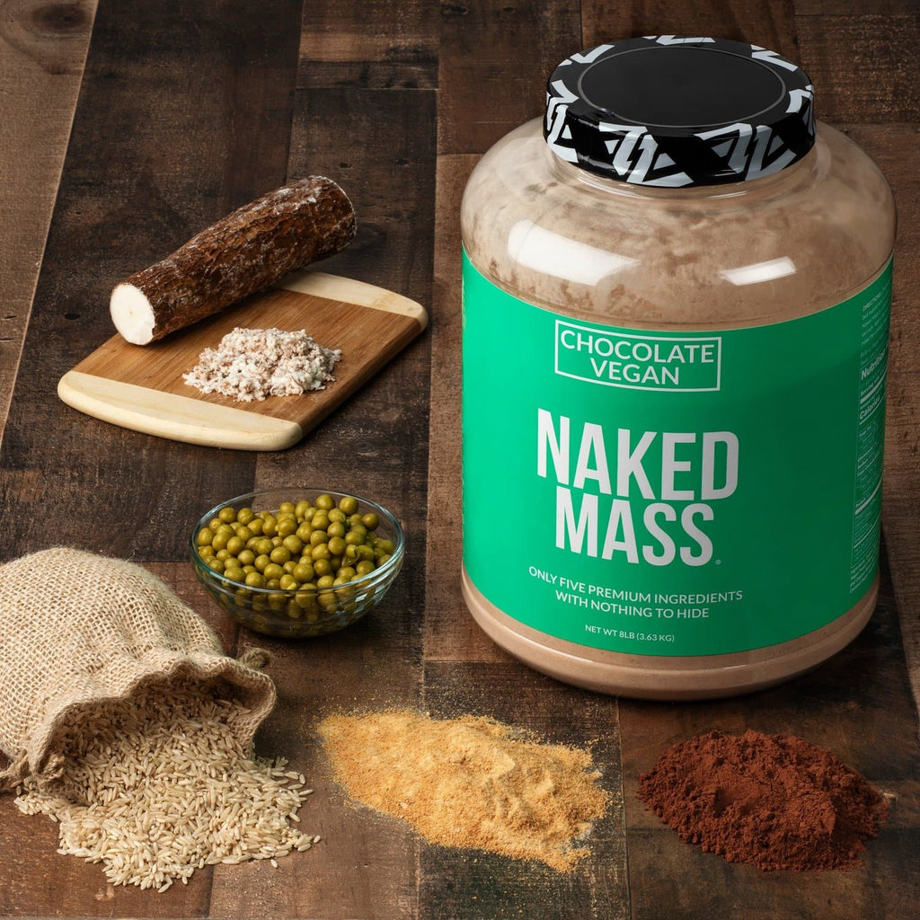 Chocolate Vegan Mass Gainer Supplement - Chocolate (Vegan) 12LB | Simple Strength And Size Support