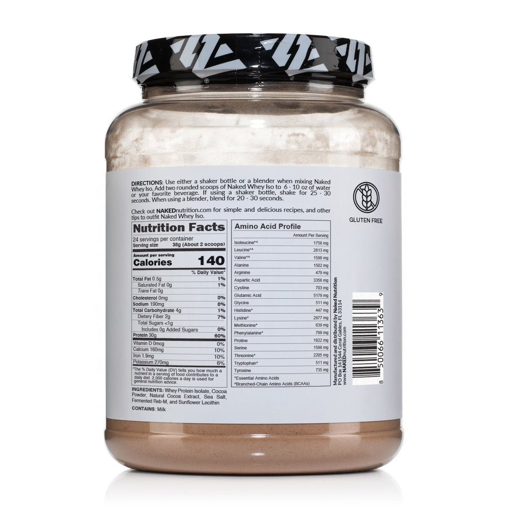 Chocolate Grass-Fed Whey Isolate Protein Powder - Chocolate | Minimal Ingredient Fitness Fuel