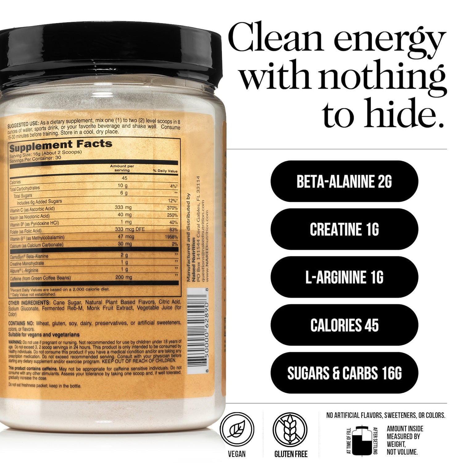 Citrus Pre Workout Supplement - Citrus | Clean Fuel Before Workouts
