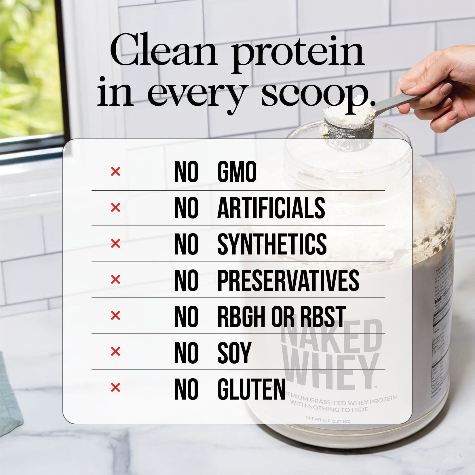 Vanilla Whey Protein Powder - Vanilla | Minimal Ingredient Fitness Fuel