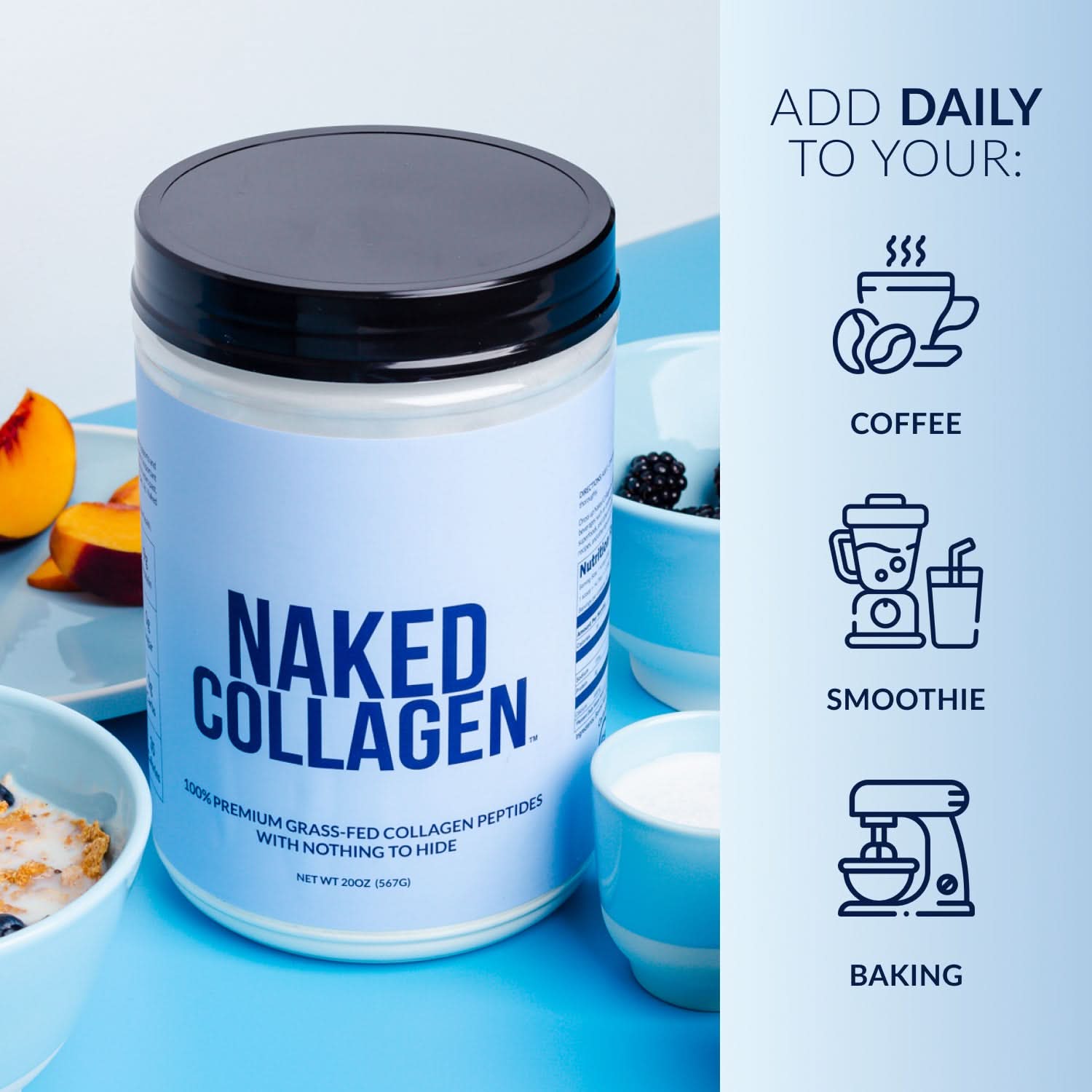 Vanilla Collagen Peptides Powder - Vanilla Collagen Peptides | Everyday Wellness Protein Boost