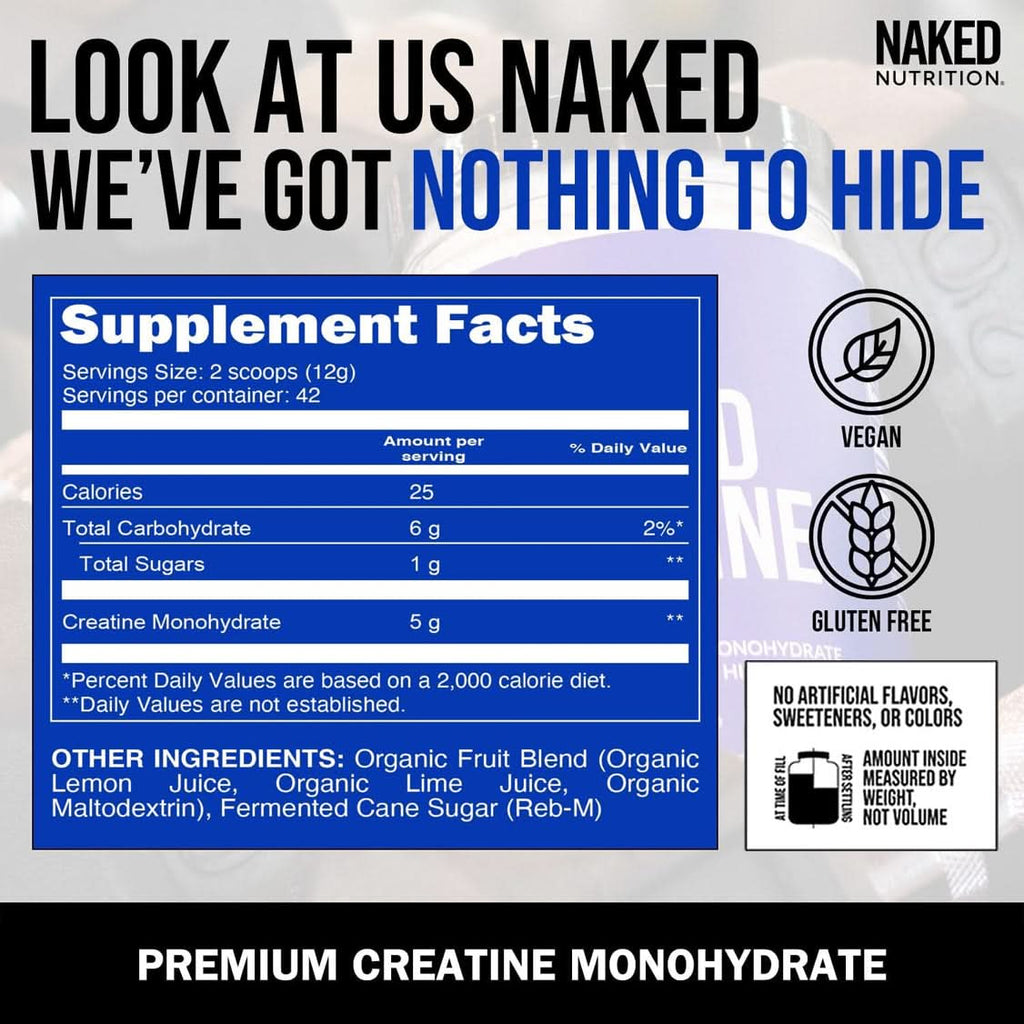 Lemon Lime Creatine Monohydrate Powder - Lemon Lime | Clean Creatine For Active Routines