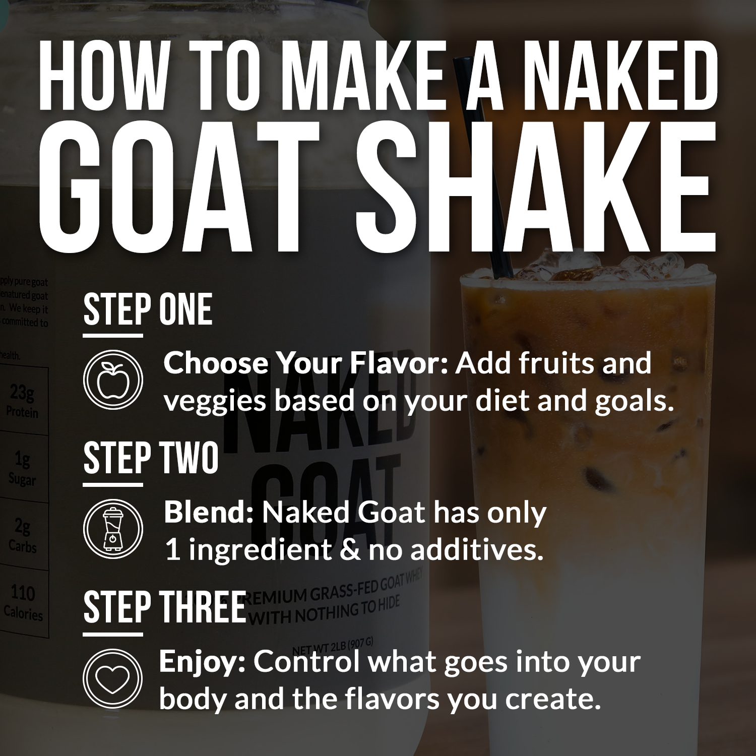 Goat Whey Protein Powder - Unflavored | Minimal Ingredient Fitness Fuel