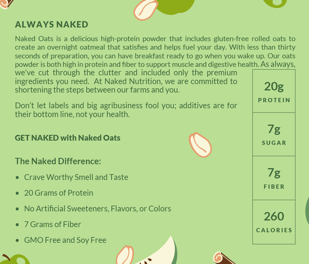 Green Apple Cinnamon Protein Oats - Green Apple Cinnamon | Everyday Fitness Nutrition