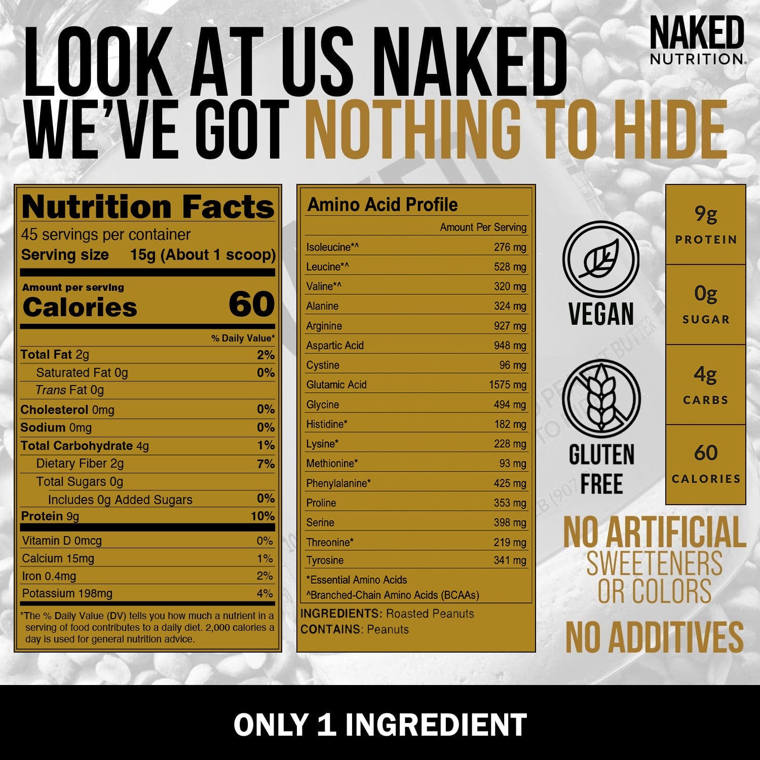 Powdered Peanut Butter - PB - 1.5 LB | Minimal Ingredient Daily Fuel