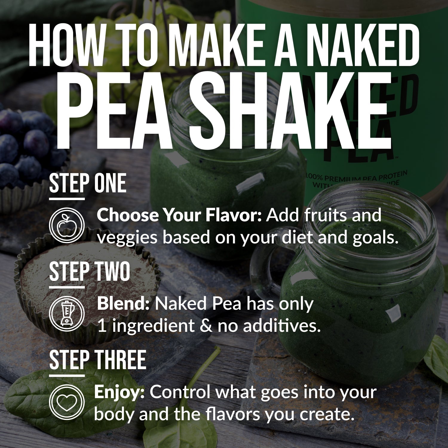 Pea Protein Powder - Unflavored | Pure Plant Powered Workout Fuel