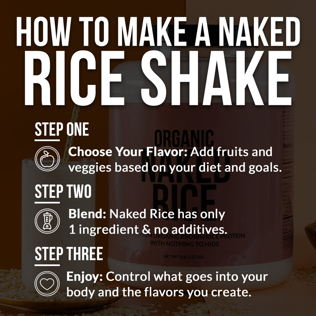 Organic Brown Rice Protein Powder 1lb - Unflavored 1LB | Pure Plant Powered Workout Fuel