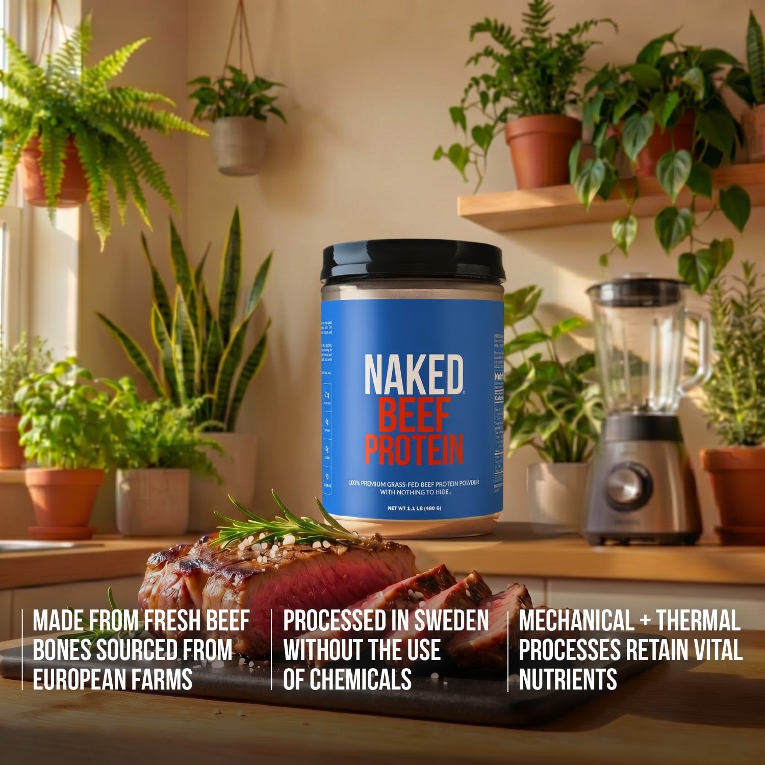 Beef Protein Powder - Unflavored | Minimal Ingredient Daily Fuel