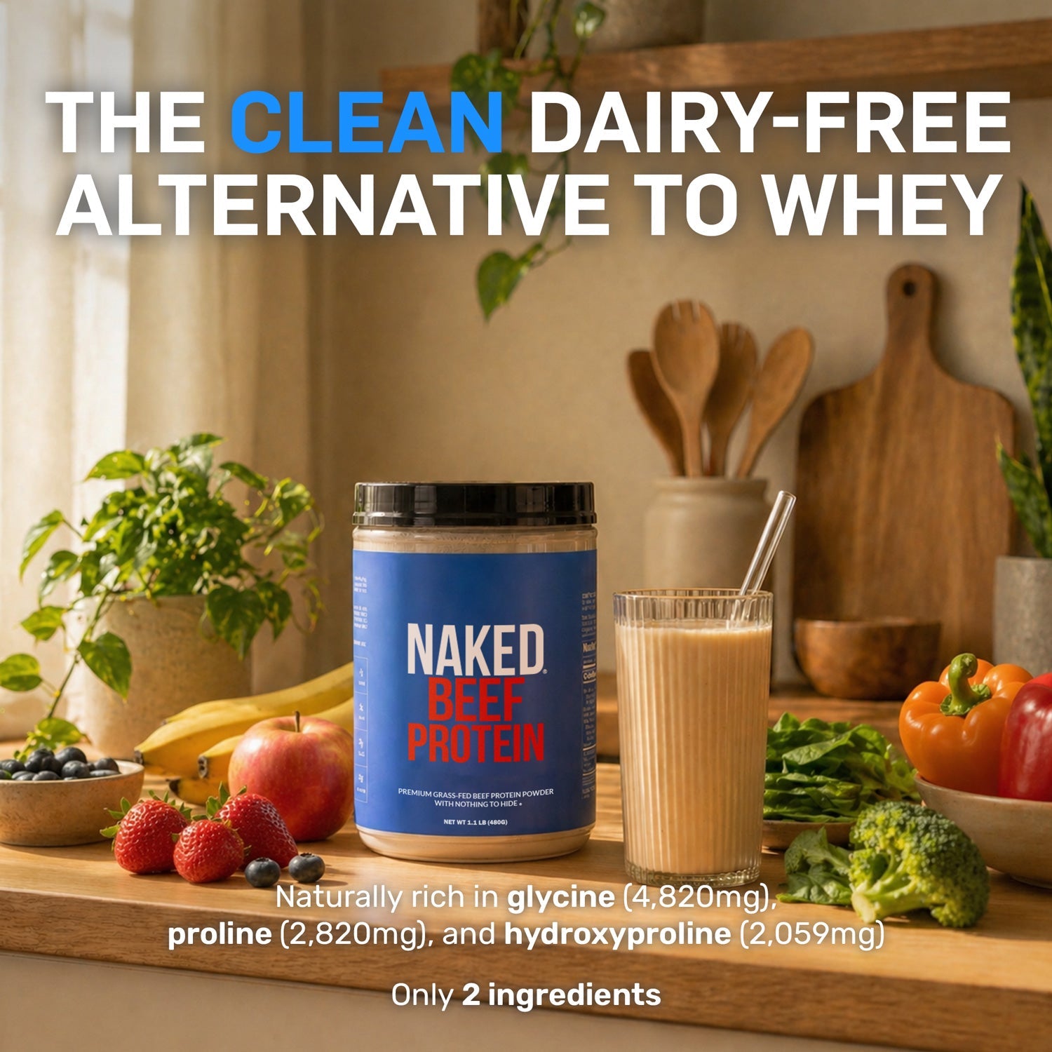 Beef Protein Powder - Unflavored | Minimal Ingredient Daily Fuel