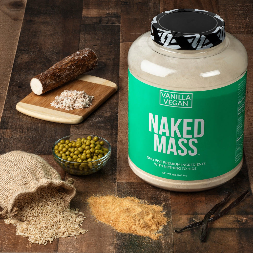 Vanilla Vegan Mass Gainer Supplement - Vanilla (Vegan) 12LB | Simple Strength And Size Support