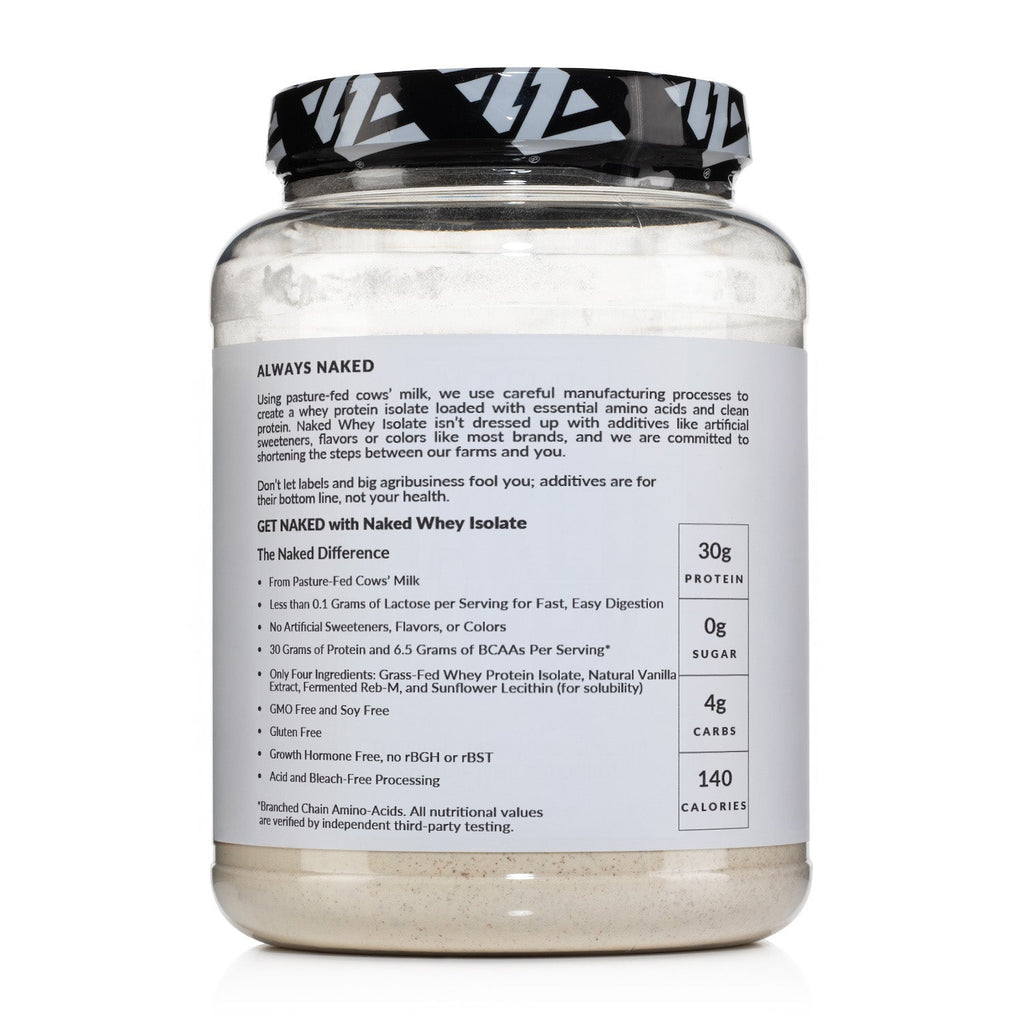 Vanilla Grass-Fed Whey Isolate Protein Powder - Vanilla | Minimal Ingredient Fitness Fuel