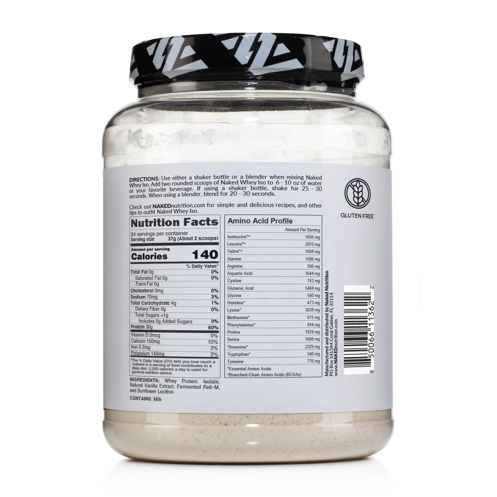 Vanilla Grass-Fed Whey Isolate Protein Powder - Vanilla | Minimal Ingredient Fitness Fuel
