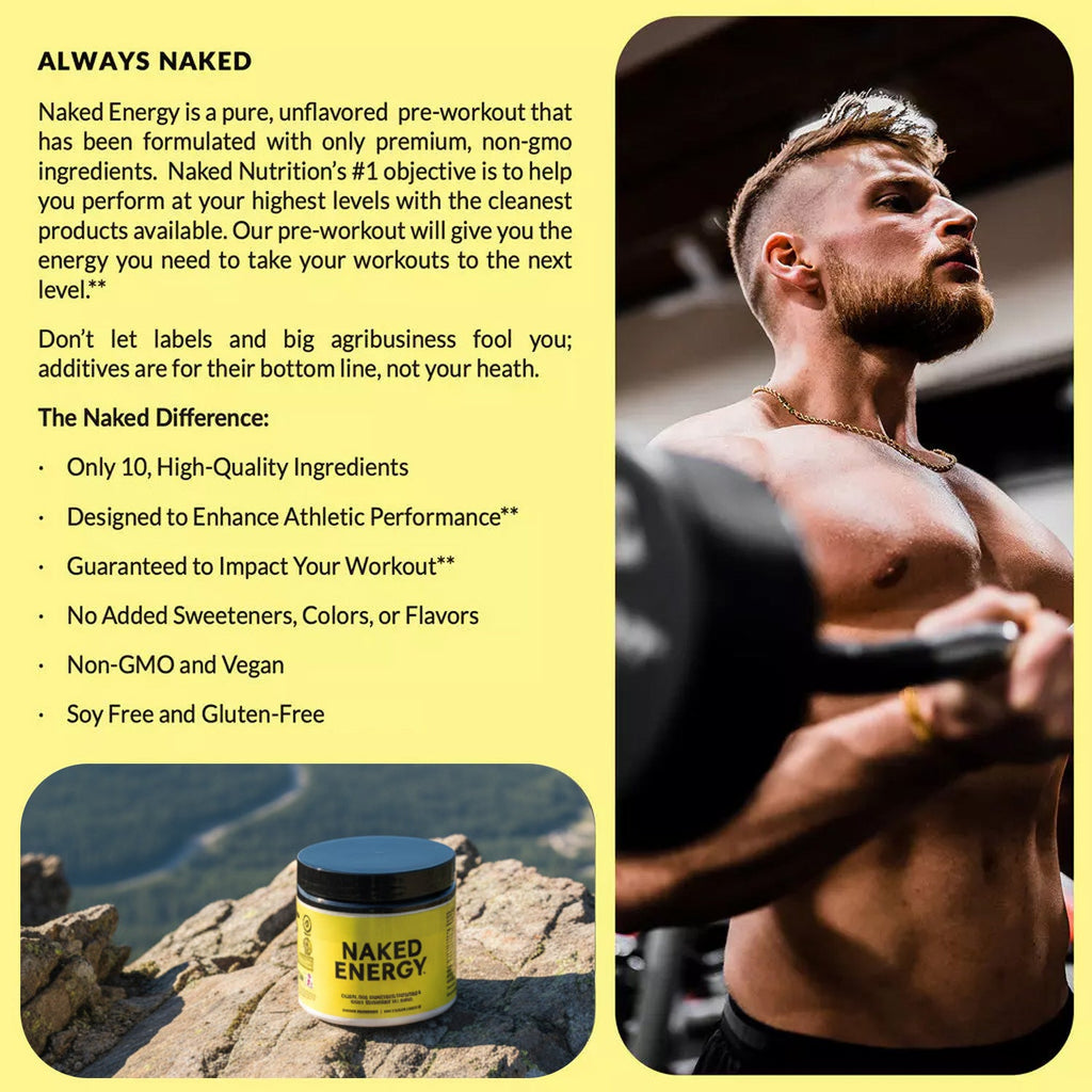 Pre Workout Supplement - Unflavored | Clean Fuel Before Workouts